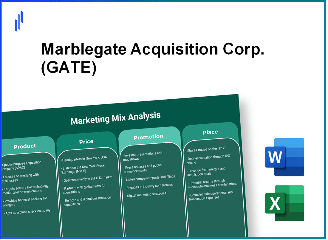 Marketing Mix Analysis of Marblegate Acquisition Corp. (GATE)