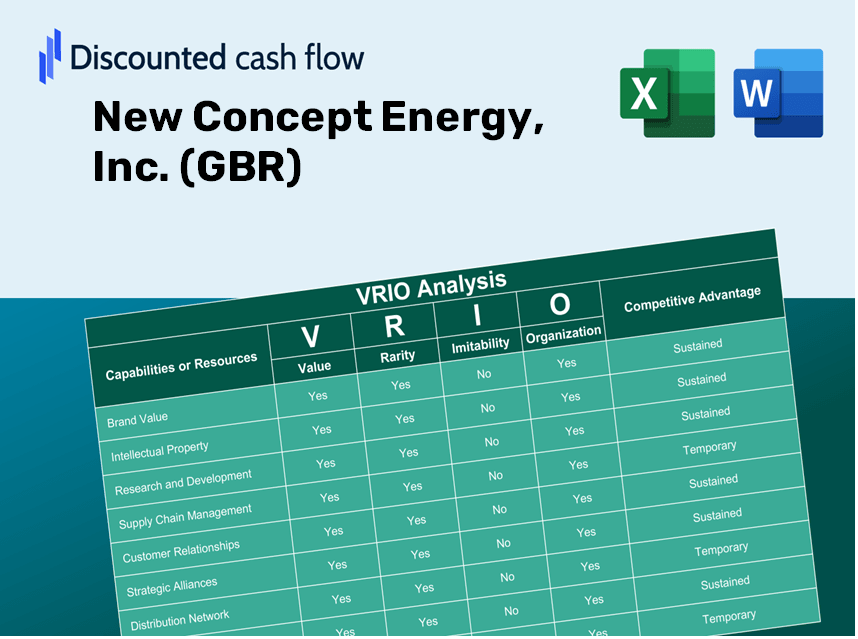 New Concept Energy, Inc. (GBR): VRIO Analysis [10-2024 Updated]