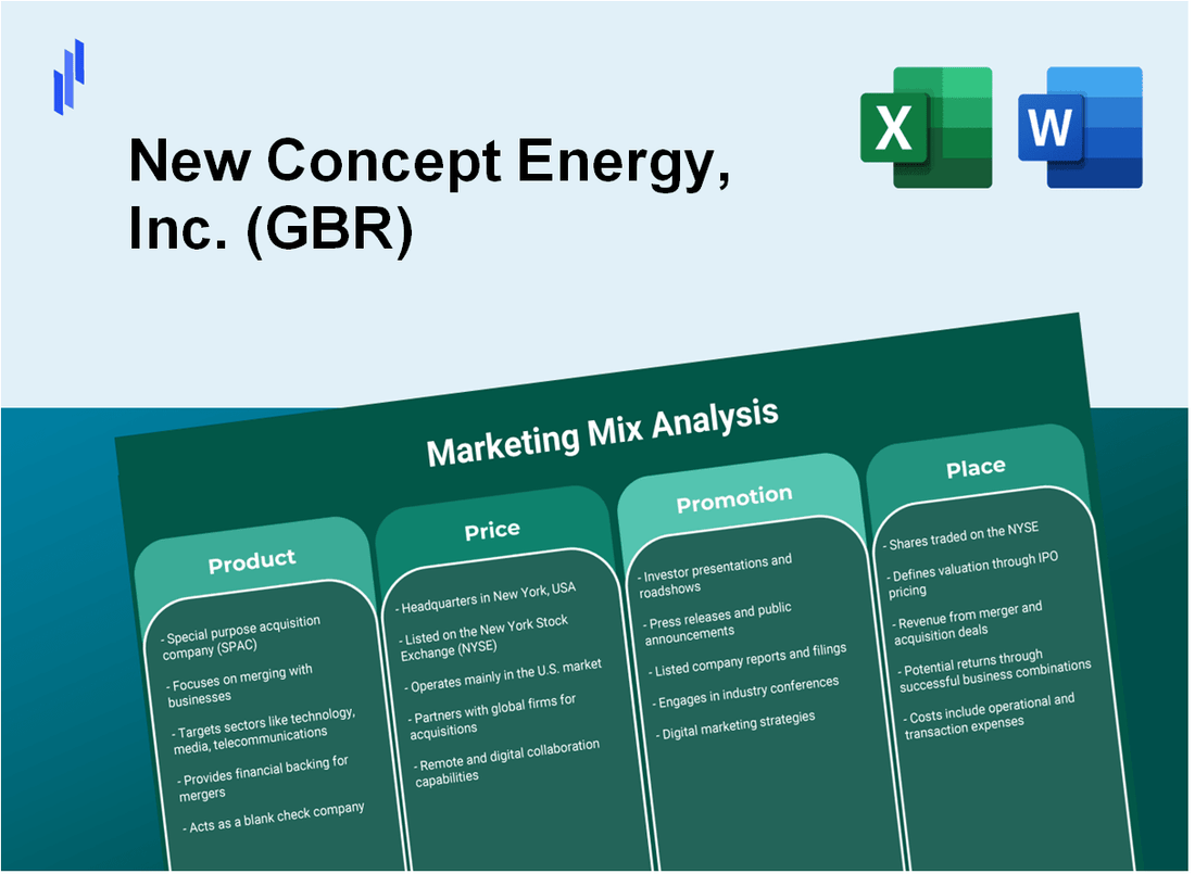 Marketing Mix Analysis of New Concept Energy, Inc. (GBR)