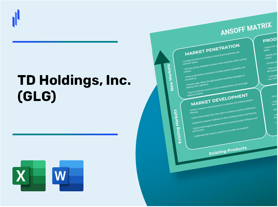 TD Holdings, Inc. (GLG)Ansoff Matrix