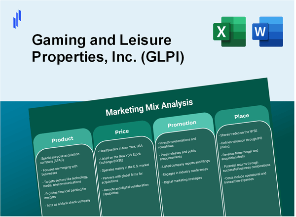 Marketing Mix Analysis of Gaming and Leisure Properties, Inc. (GLPI)