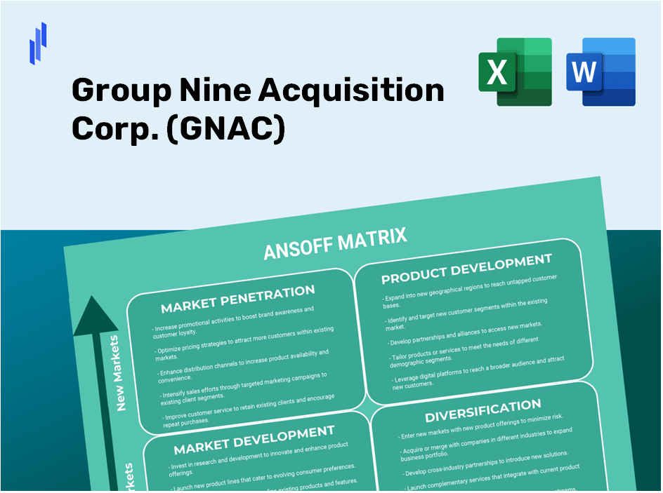 Group Nine Acquisition Corp. (GNAC)Ansoff Matrix