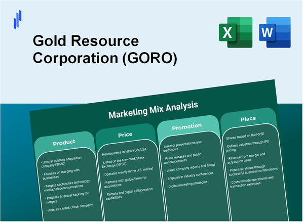 Marketing Mix Analysis of Gold Resource Corporation (GORO)