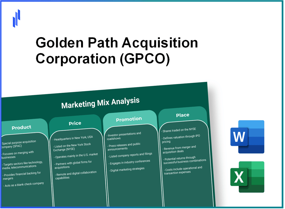 Marketing Mix Analysis of Golden Path Acquisition Corporation (GPCO)