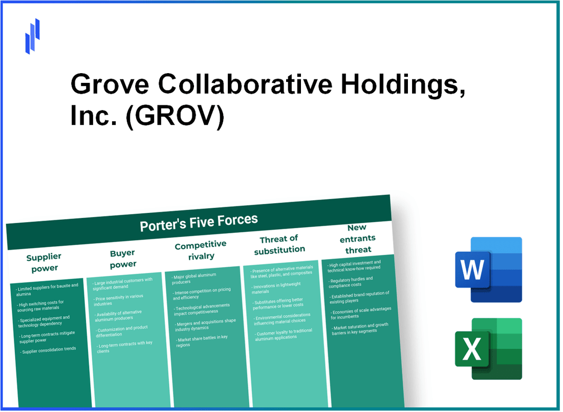 What are the Porter’s Five Forces of Grove Collaborative Holdings, Inc. (GROV)?