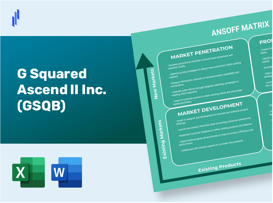 G Squared Ascend II Inc. (GSQB)Ansoff Matrix