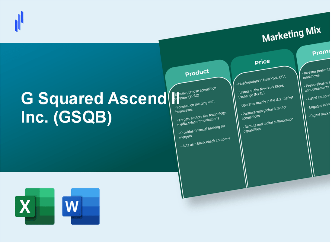 Marketing Mix Analysis of G Squared Ascend II Inc. (GSQB)