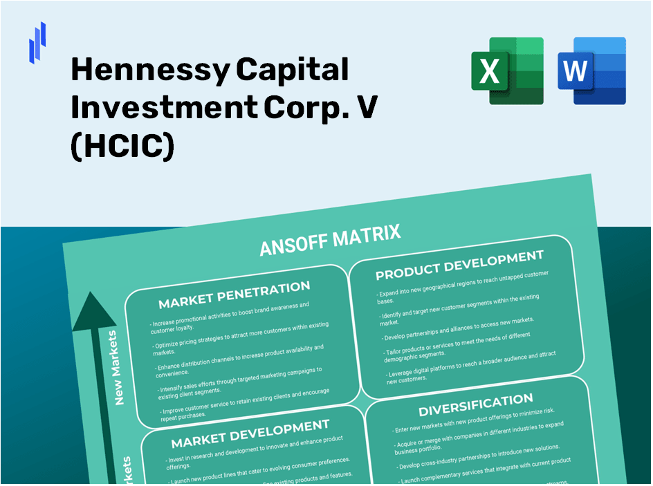 Hennessy Capital Investment Corp. V (HCIC)Ansoff Matrix