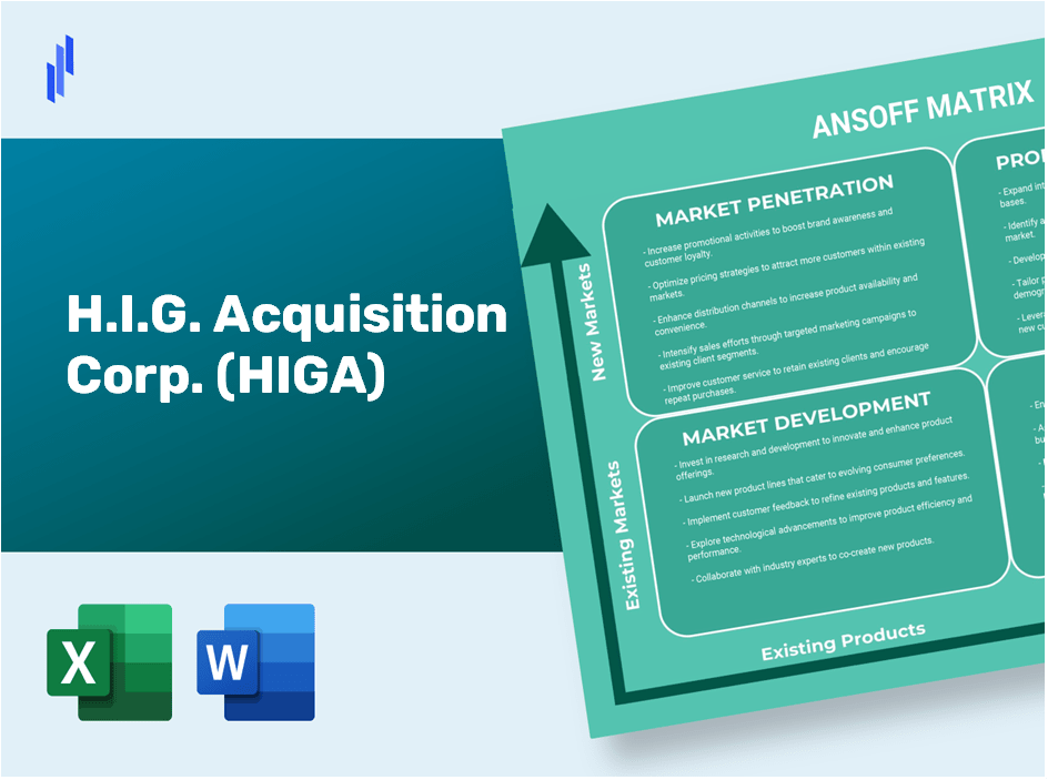 H.I.G. Acquisition Corp. (HIGA)Ansoff Matrix