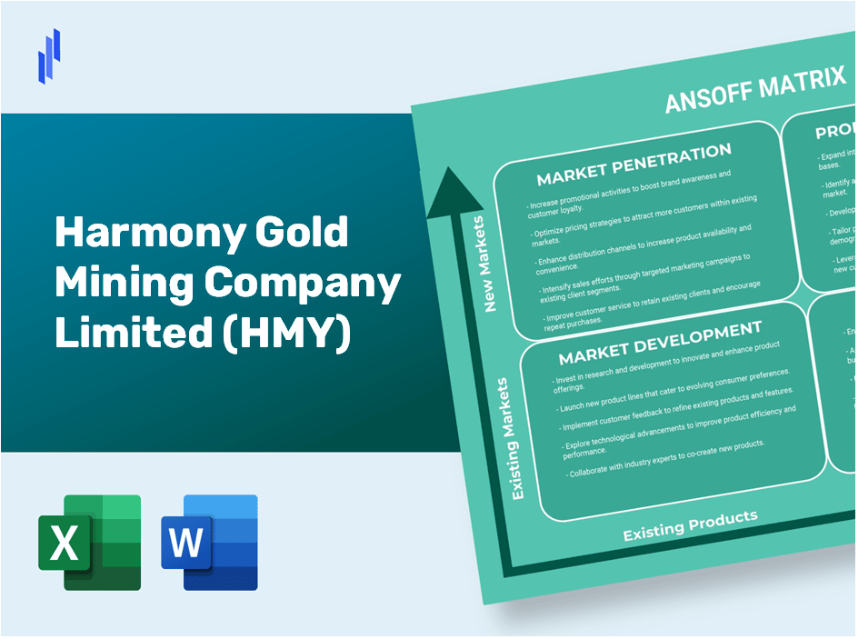 Harmony Gold Mining Company Limited (HMY)Ansoff Matrix