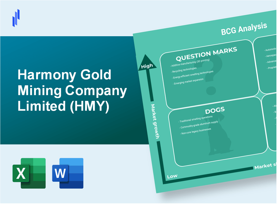 Harmony Gold Mining Company Limited (HMY) BCG Matrix Analysis