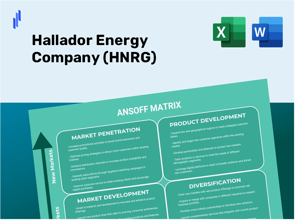 Hallador Energy Company (HNRG)Ansoff Matrix