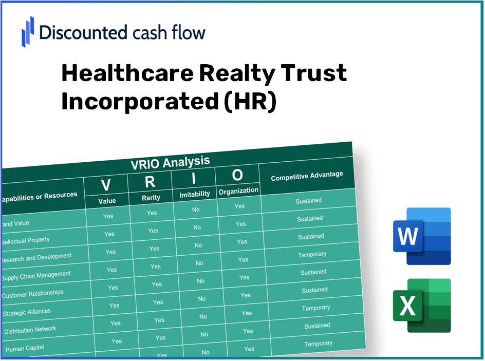 Healthcare Realty Trust Incorporated (HR): VRIO Analysis [10-2024 Updated]