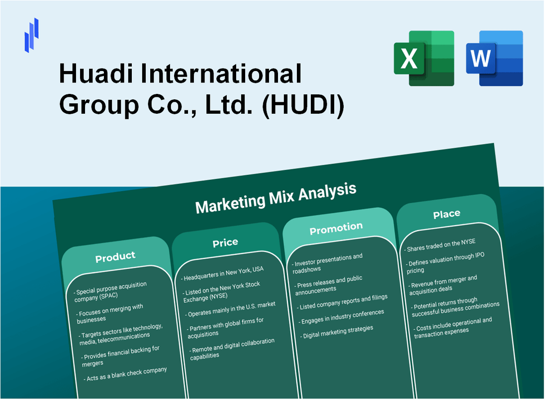 Marketing Mix Analysis of Huadi International Group Co., Ltd. (HUDI)