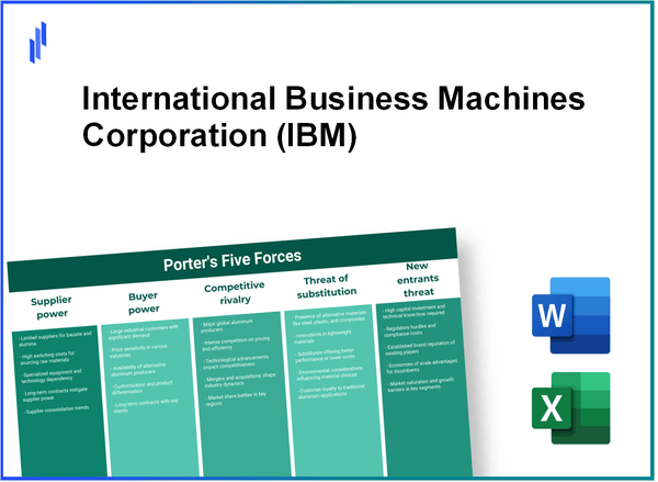 What are the Porter's Five Forces of International Business Machines Corporation (IBM)?