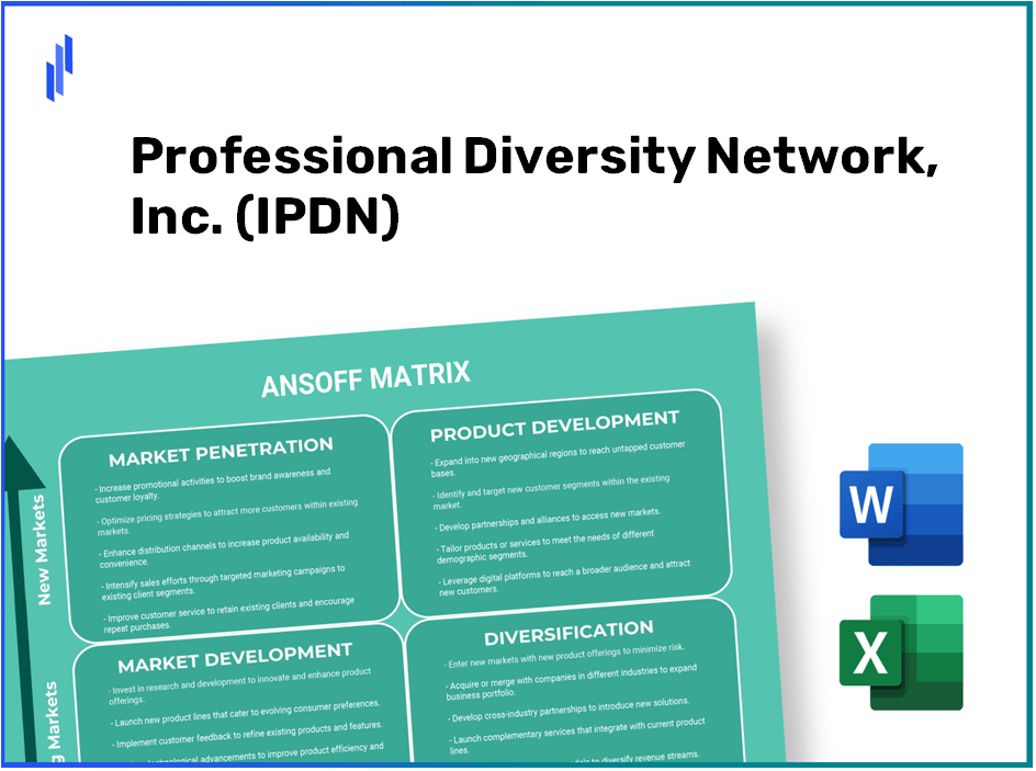 Professional Diversity Network, Inc. (IPDN)Ansoff Matrix