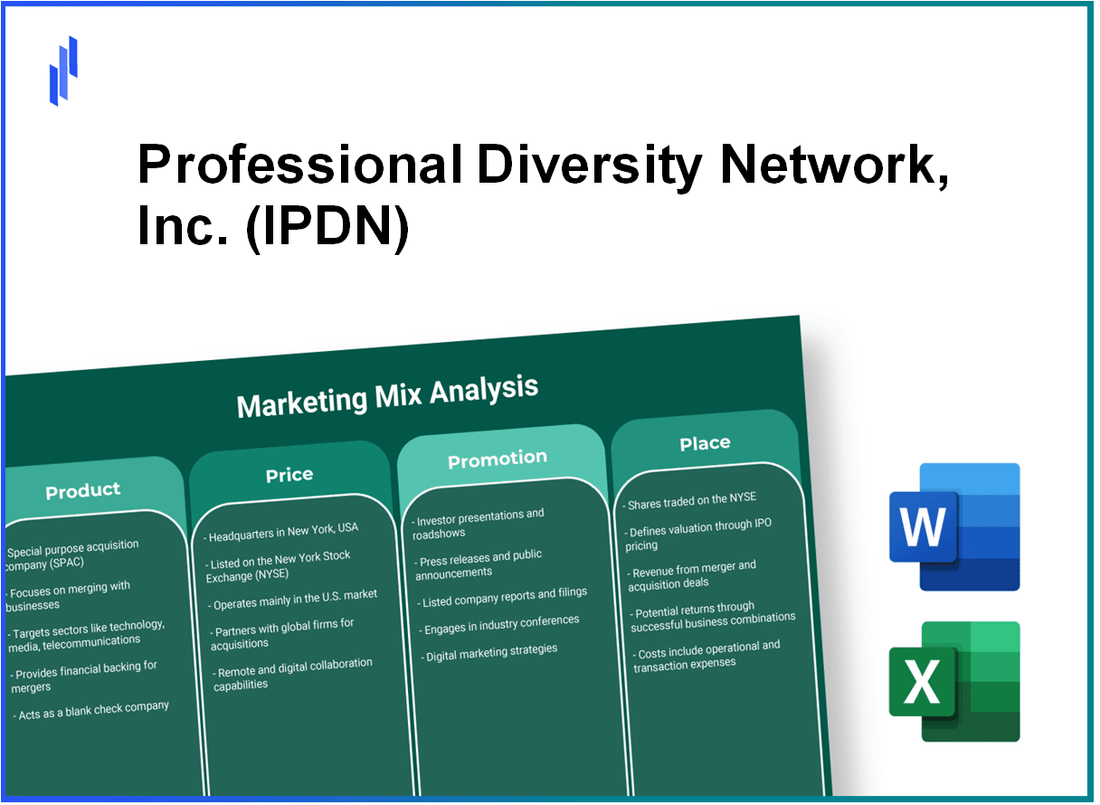 Marketing Mix Analysis of Professional Diversity Network, Inc. (IPDN)