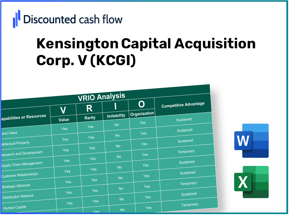 Kensington Capital Acquisition Corp. V (KCGI): VRIO Analysis [10-2024 Updated]