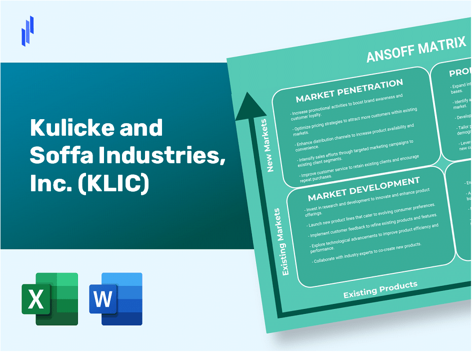 Kulicke and Soffa Industries, Inc. (KLIC)Ansoff Matrix