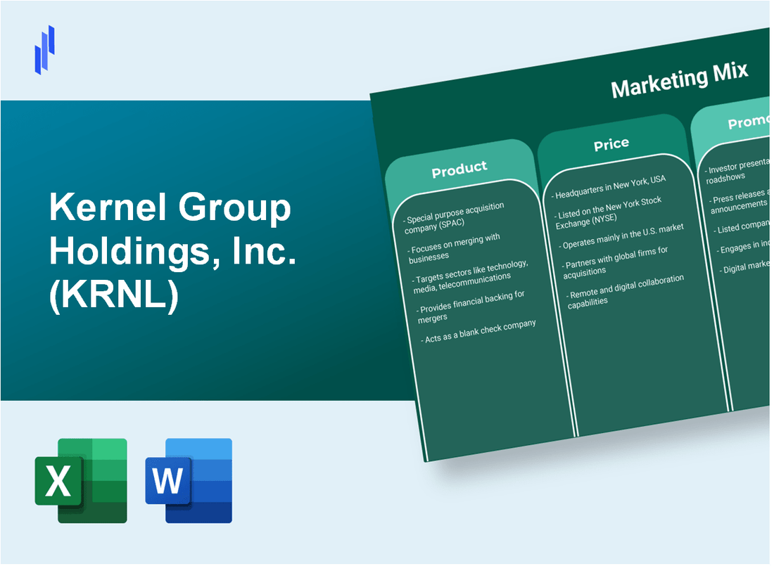 Marketing Mix Analysis of Kernel Group Holdings, Inc. (KRNL)