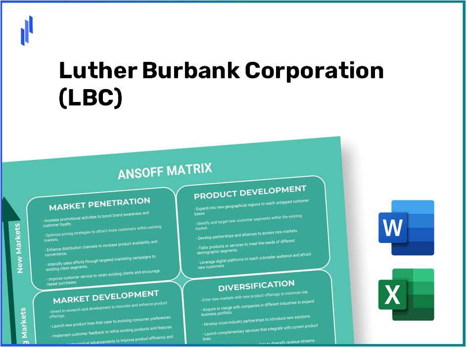 Luther Burbank Corporation (LBC)Ansoff Matrix