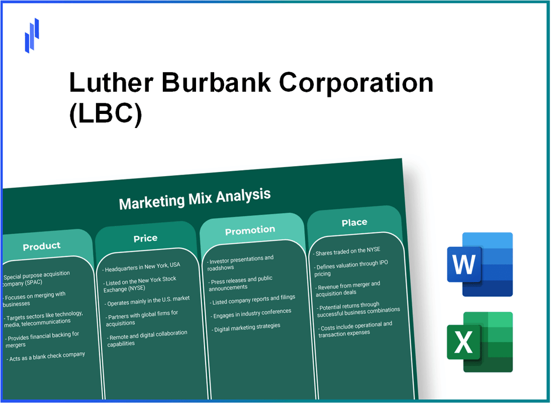 Marketing Mix Analysis of Luther Burbank Corporation (LBC)