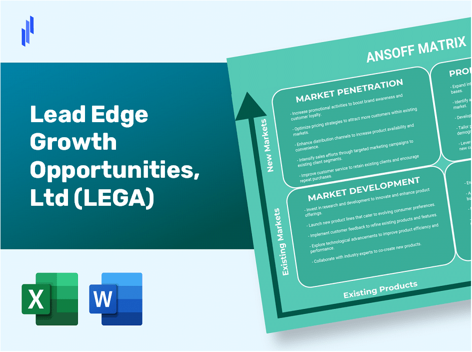 Lead Edge Growth Opportunities, Ltd (LEGA)Ansoff Matrix