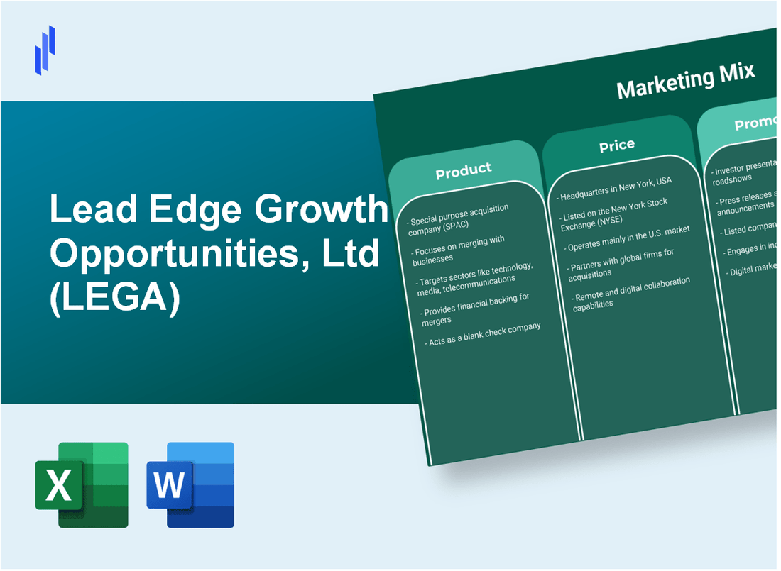 Marketing Mix Analysis of Lead Edge Growth Opportunities, Ltd (LEGA)