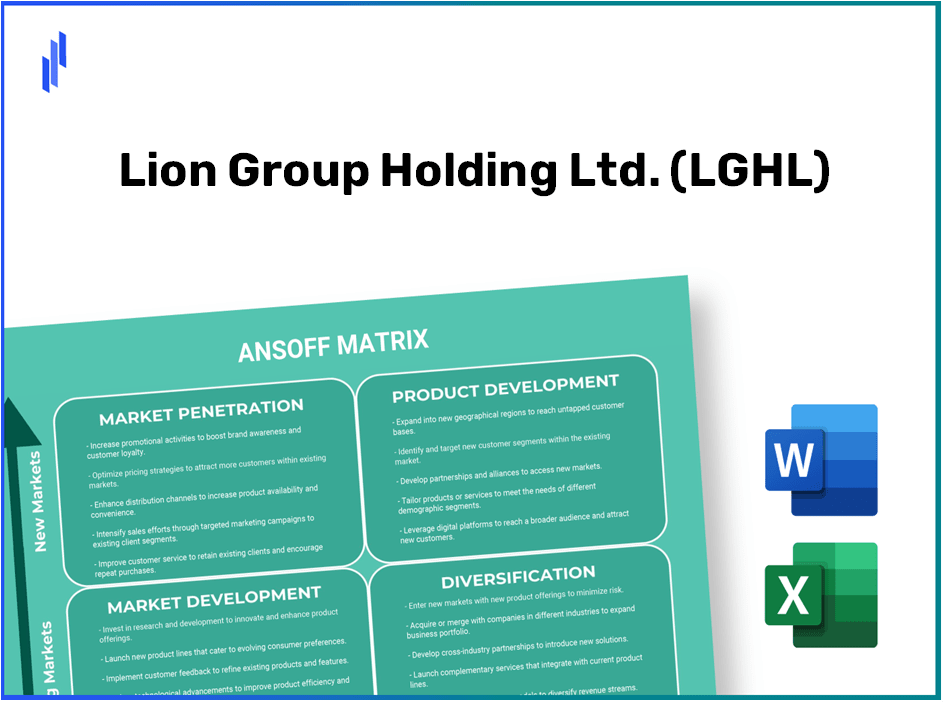 Lion Group Holding Ltd. (LGHL)Ansoff Matrix