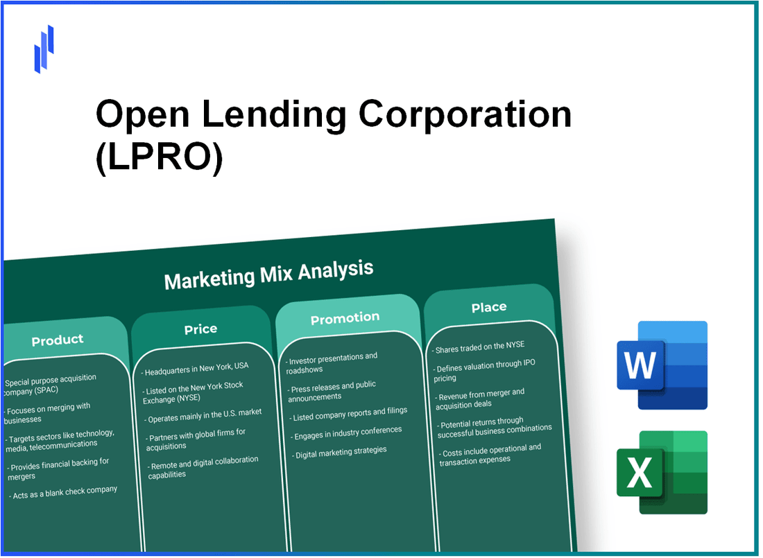 Marketing Mix Analysis of Open Lending Corporation (LPRO)