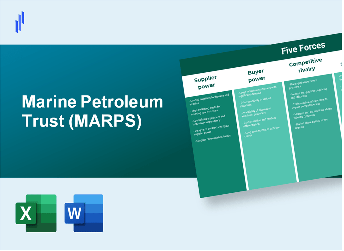 What are the Porter’s Five Forces of Marine Petroleum Trust (MARPS)?