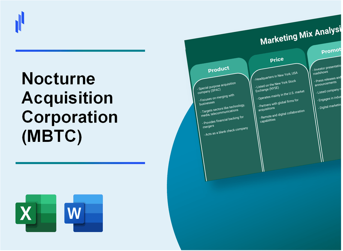 Marketing Mix Analysis of Nocturne Acquisition Corporation (MBTC)