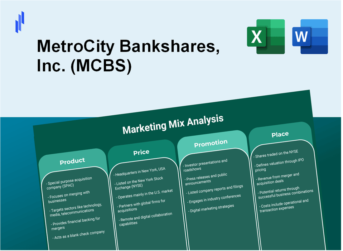 Marketing Mix Analysis of MetroCity Bankshares, Inc. (MCBS)