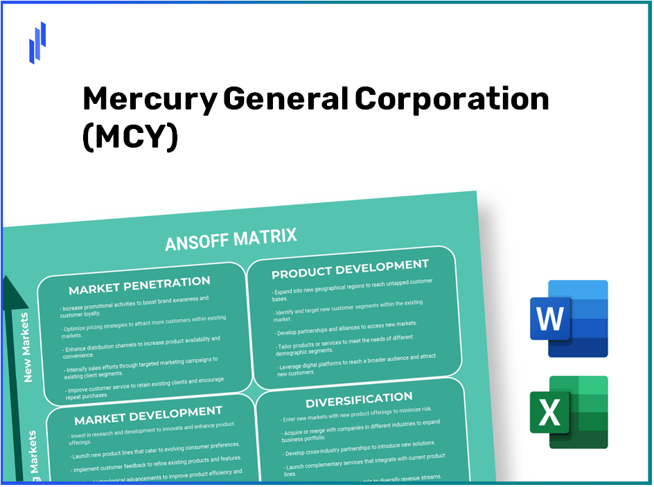 Mercury General Corporation (MCY)Ansoff Matrix