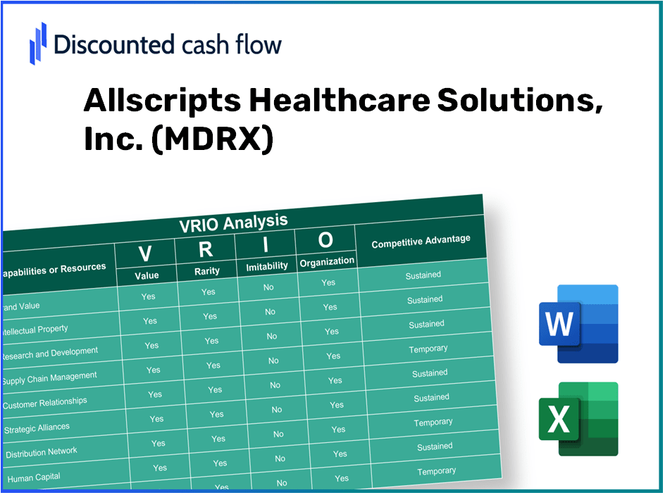 Allscripts Healthcare Solutions, Inc. (MDRX): VRIO Analysis [10-2024 Updated]