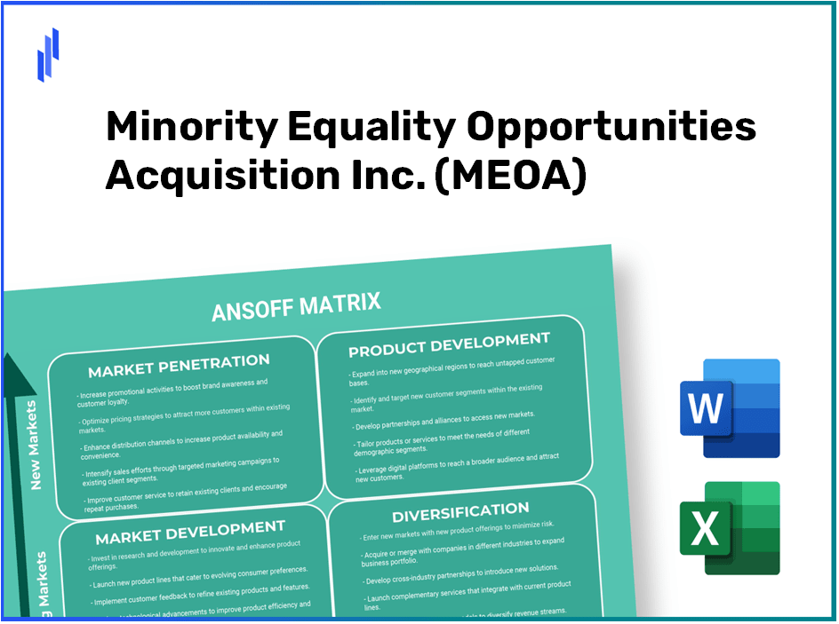 Minority Equality Opportunities Acquisition Inc. (MEOA)Ansoff Matrix