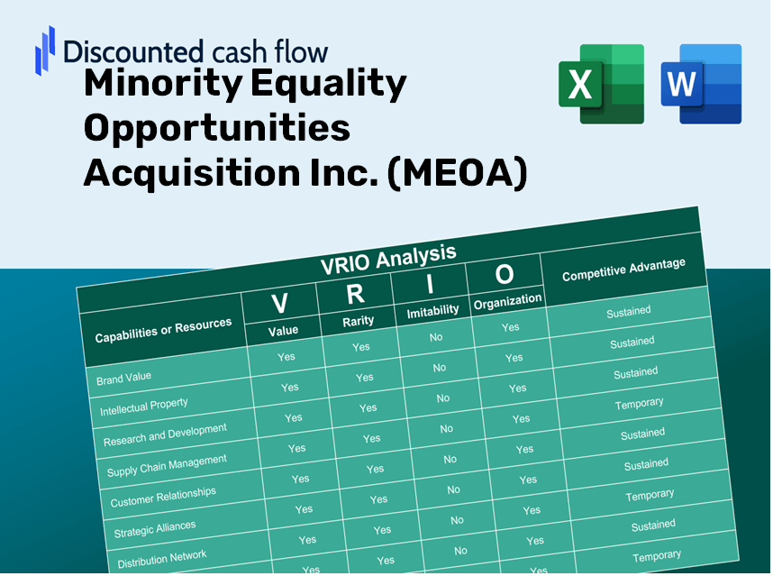 Minority Equality Opportunities Acquisition Inc. (MEOA): VRIO Analysis [10-2024 Updated]