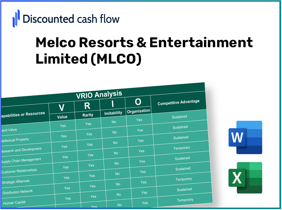 Melco Resorts & Entertainment Limited (MLCO): VRIO Analysis [10-2024 Updated]