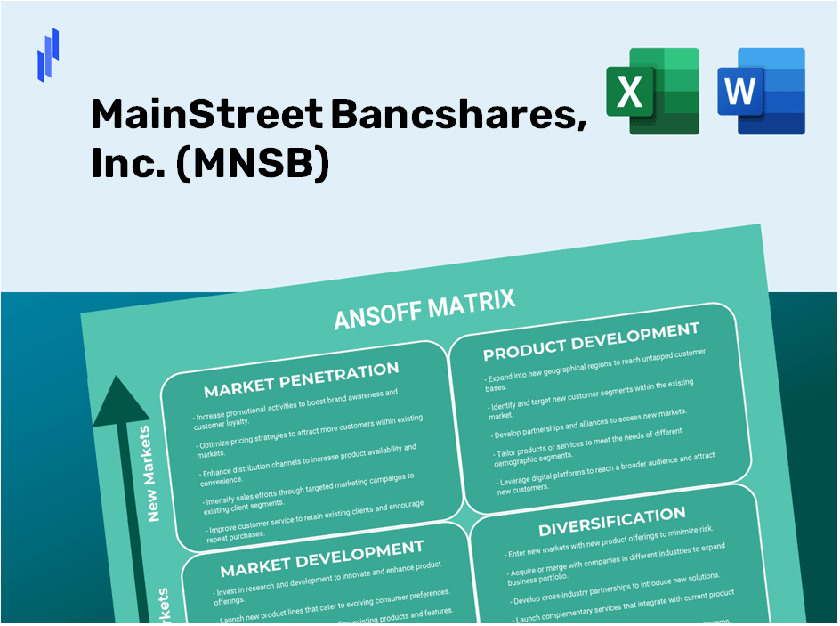 MainStreet Bancshares, Inc. (MNSB)Ansoff Matrix