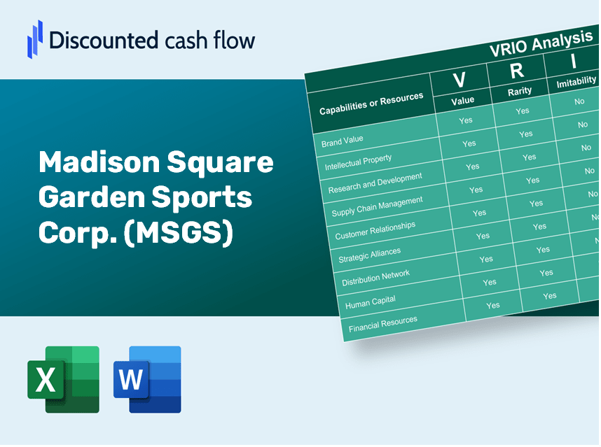 Madison Square Garden Sports Corp. (MSGS): VRIO Analysis [10-2024 Updated]