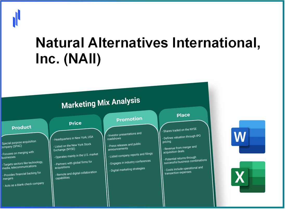 Marketing Mix Analysis of Natural Alternatives International, Inc. (NAII)