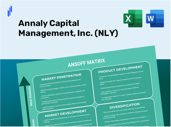 Annaly Capital Management, Inc. (NLY)Ansoff Matrix