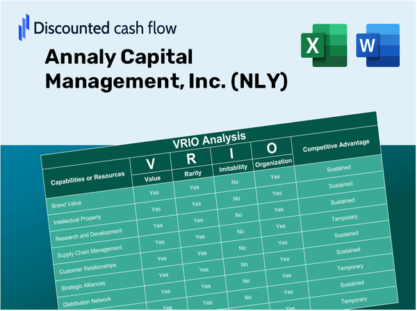 Annaly Capital Management, Inc. (NLY): VRIO Analysis [10-2024 Updated]