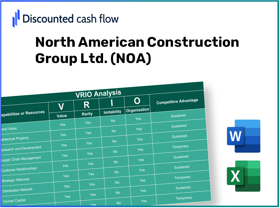 North American Construction Group Ltd. (NOA): VRIO Analysis [10-2024 Updated]