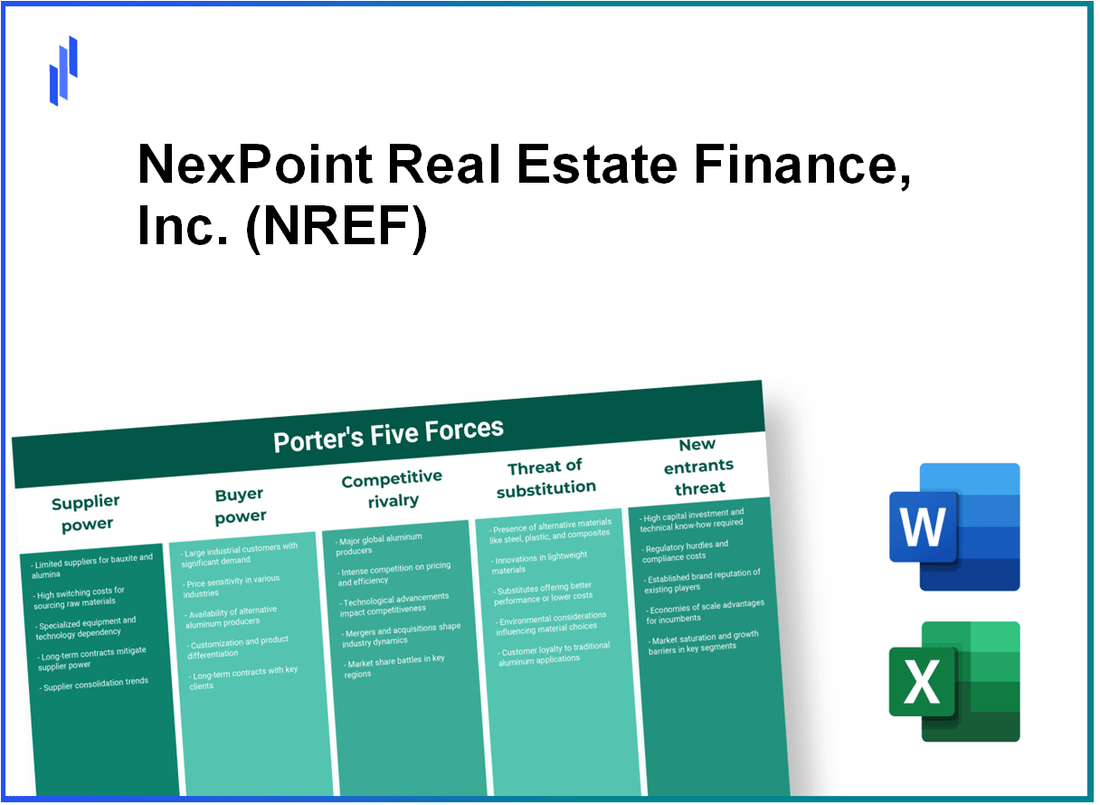 What are the Porter’s Five Forces of NexPoint Real Estate Finance, Inc. (NREF)?