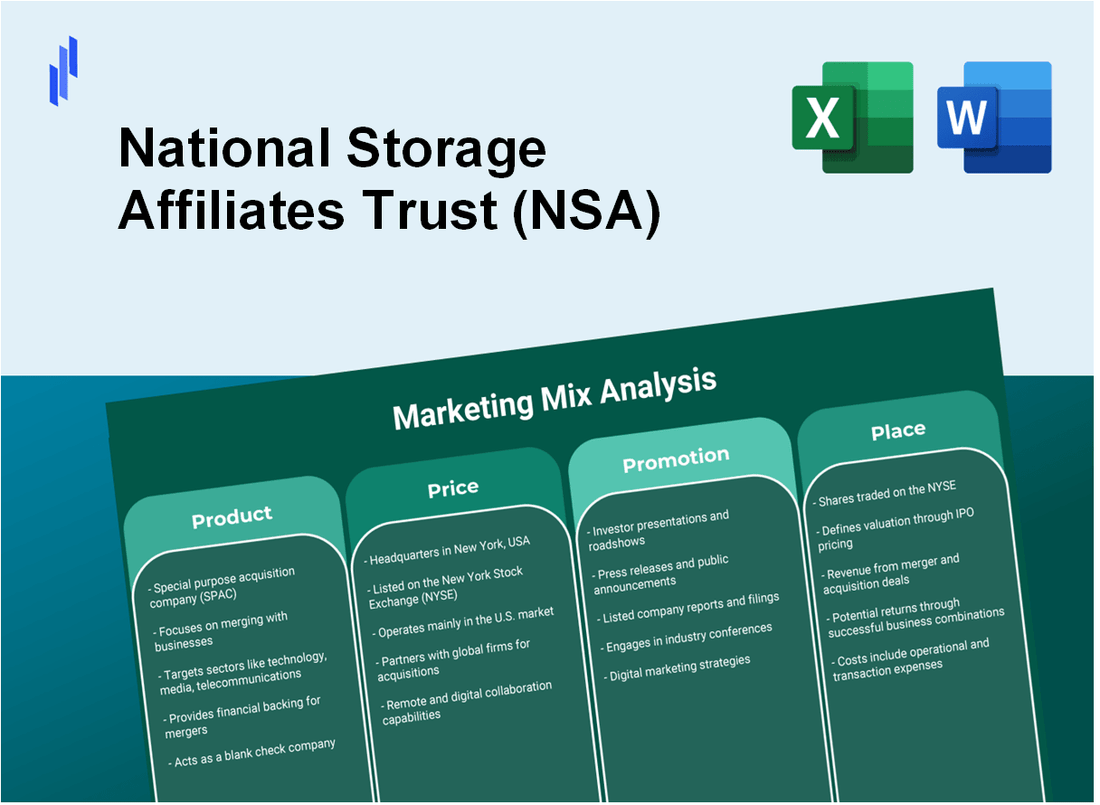 Marketing Mix Analysis of National Storage Affiliates Trust (NSA)