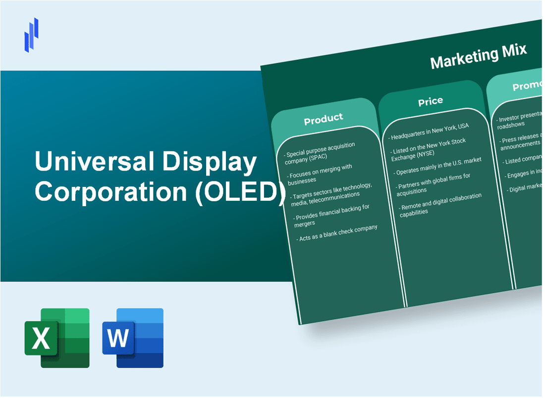 Marketing Mix Analysis of Universal Display Corporation (OLED)