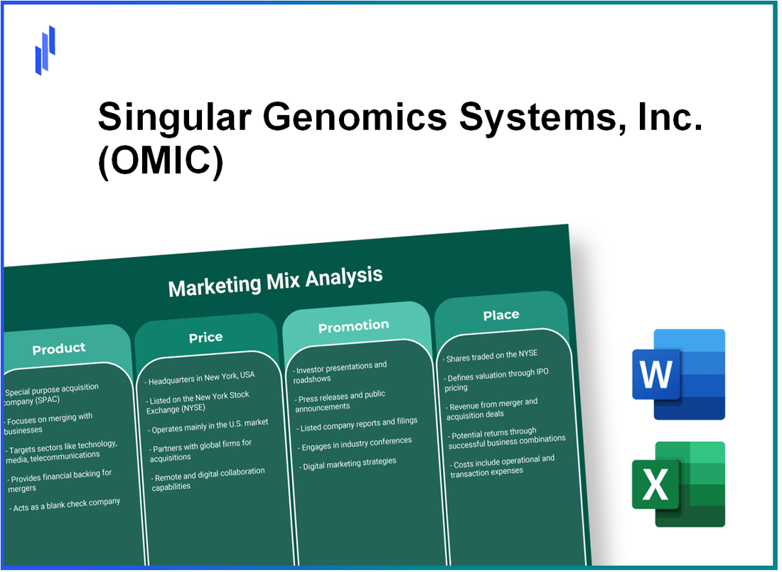 Marketing Mix Analysis of Singular Genomics Systems, Inc. (OMIC)