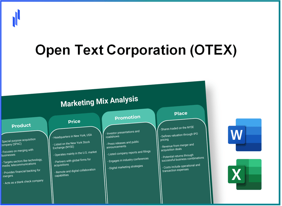 Marketing Mix Analysis of Open Text Corporation (OTEX)