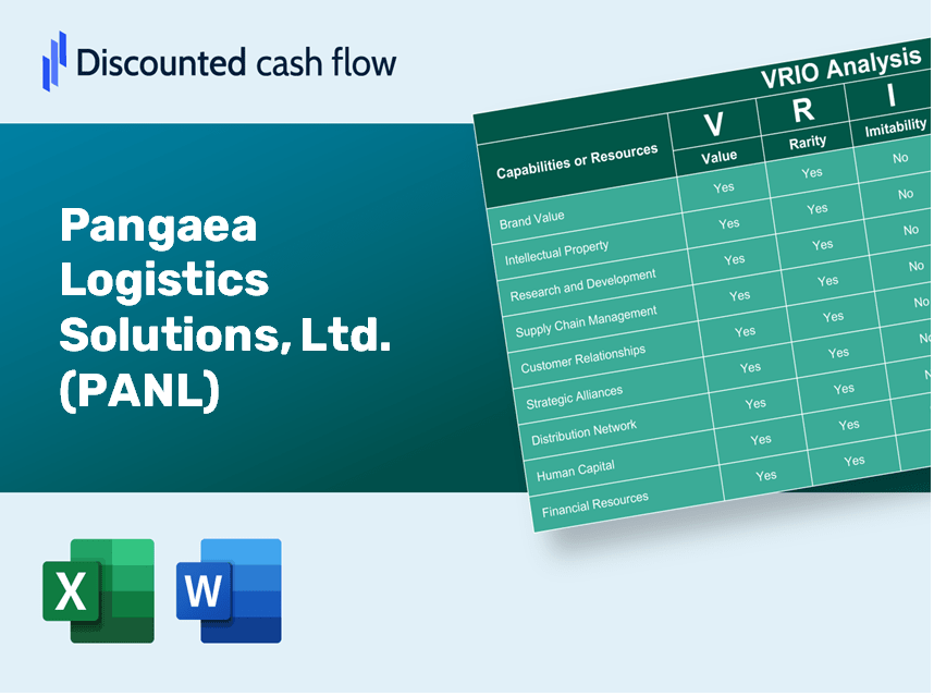 Pangaea Logistics Solutions, Ltd. (PANL): VRIO Analysis [10-2024 Updated]